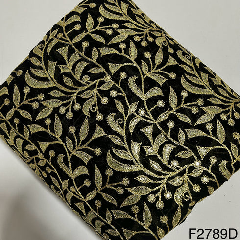 Zari Sequins Georgette Fabric-F2789